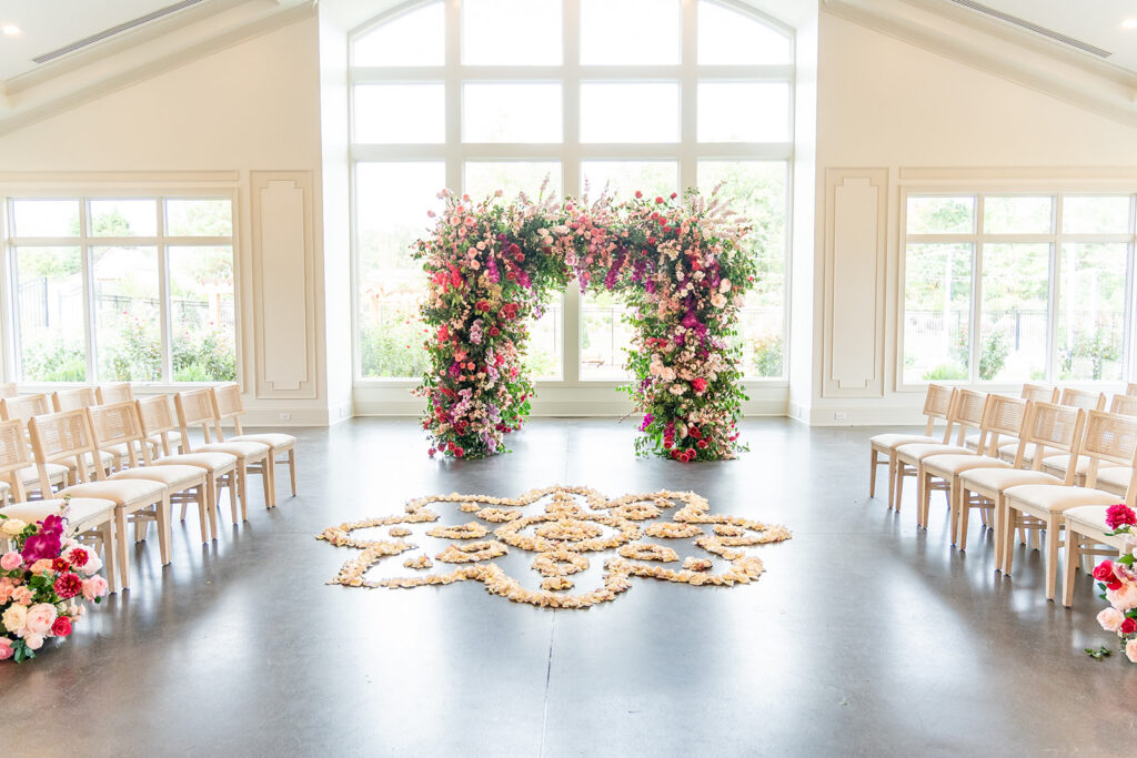 Donovan Manor indoor indian wedding mandap